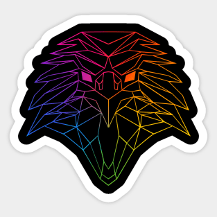 geometric eagle Sticker